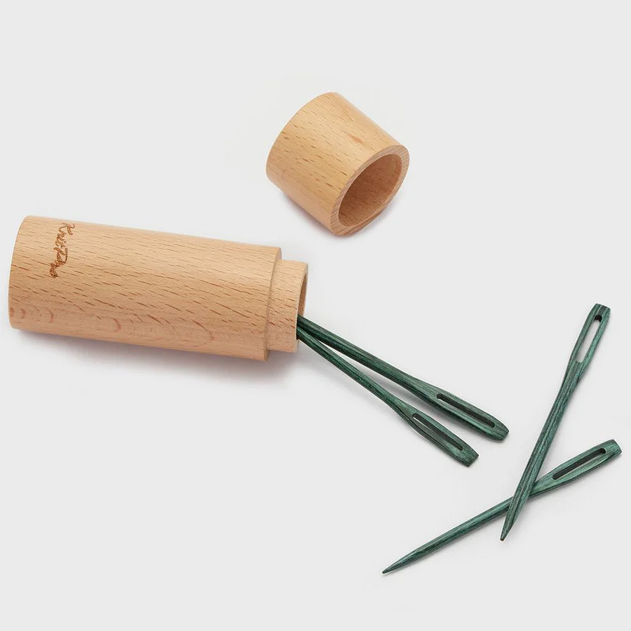 knitpro mindful agujas de zurcir de madera verde azulado knitpro mindful agujas de zurcir de madera verde azulado