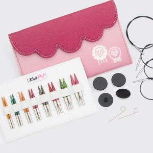 agujas circulares intercambiables dreamz mini knitpro 5 cm 30 60 mm resultado