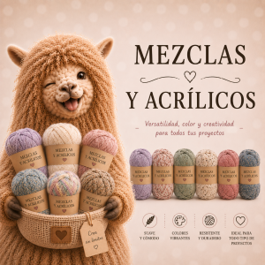 Mezclas, acrílicos, sintéticos, metalizados.