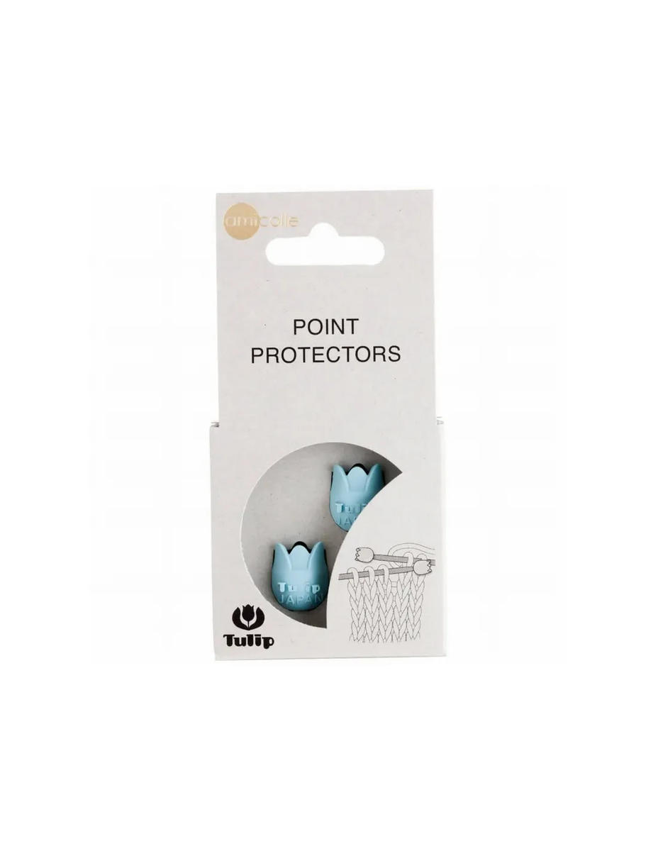 protectores de puntas tulip pequeño azul (2 unidades) – encanto japones para tus agujas