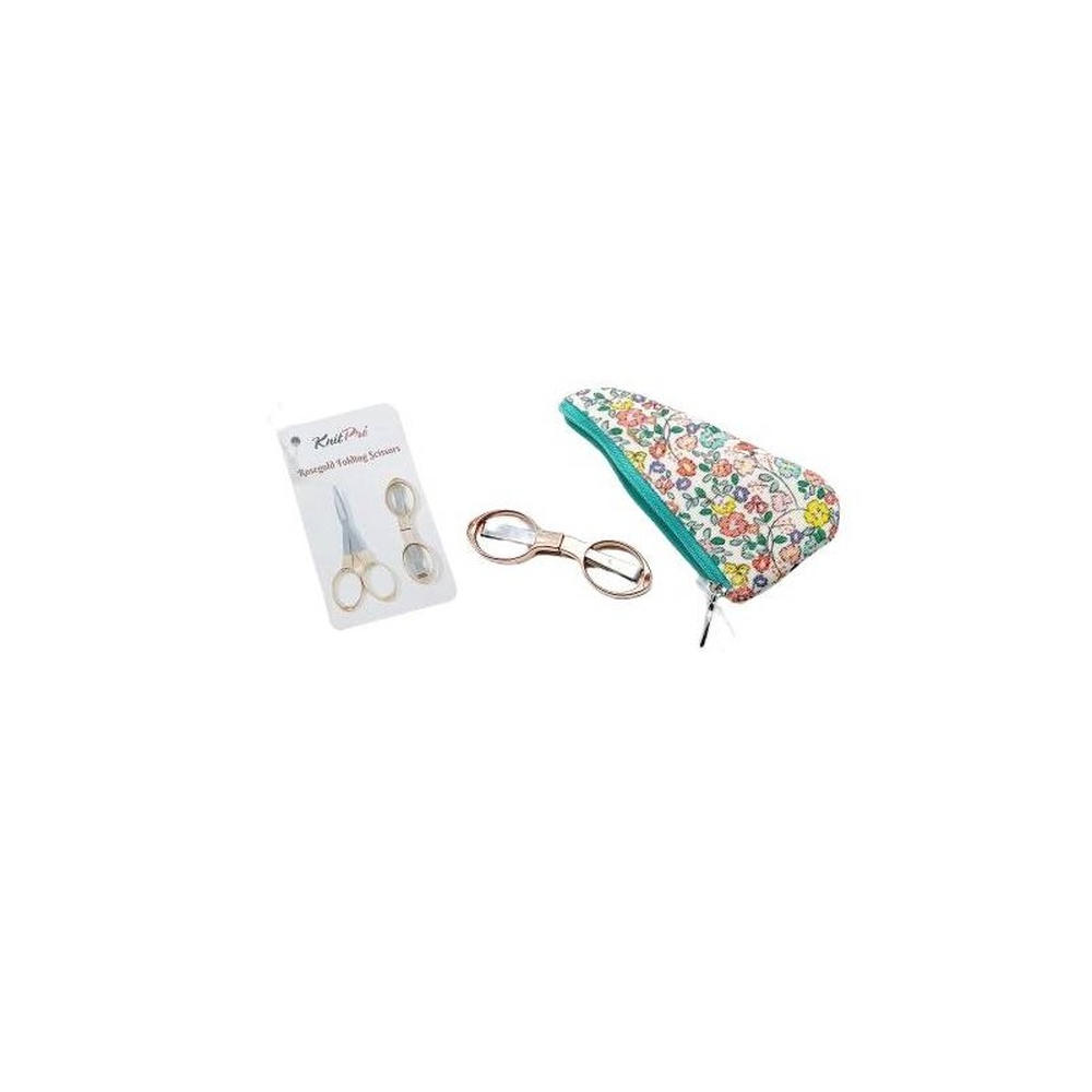tijeras plegables knitpro oro rosa – seguridad y elegancia tijeras plegables knitpro oro rosa – seguridad y elegancia