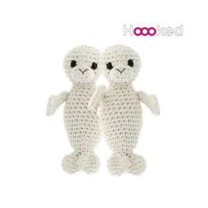 kit amigurumis hooked eco barbante focas blanco resultado
