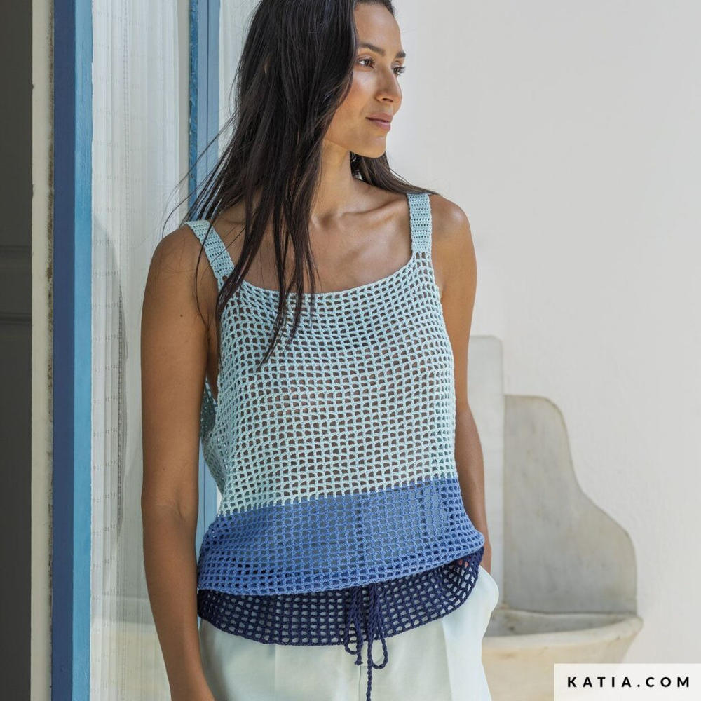 kit top panama katia crochet tricolor resultado kit top panama katia crochet tricolor resultado