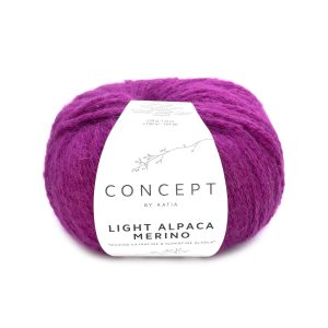 lana hilo lightalpacamerino katia sonarestejer merino extrafine superfine alpaca poliamida purpura otono invierno 212